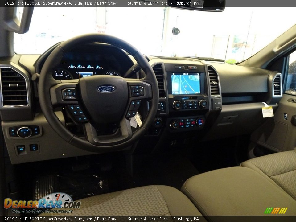 2019 Ford F150 XLT SuperCrew 4x4 Blue Jeans / Earth Gray Photo #8