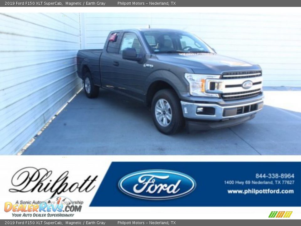 2019 Ford F150 XLT SuperCab Magnetic / Earth Gray Photo #1