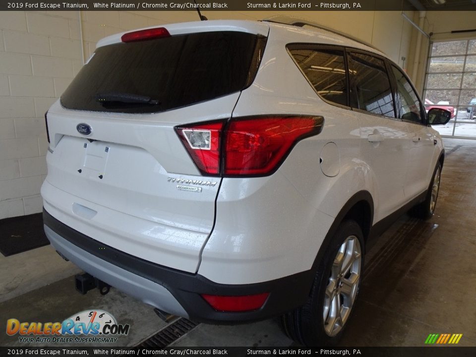 2019 Ford Escape Titanium White Platinum / Chromite Gray/Charcoal Black Photo #2
