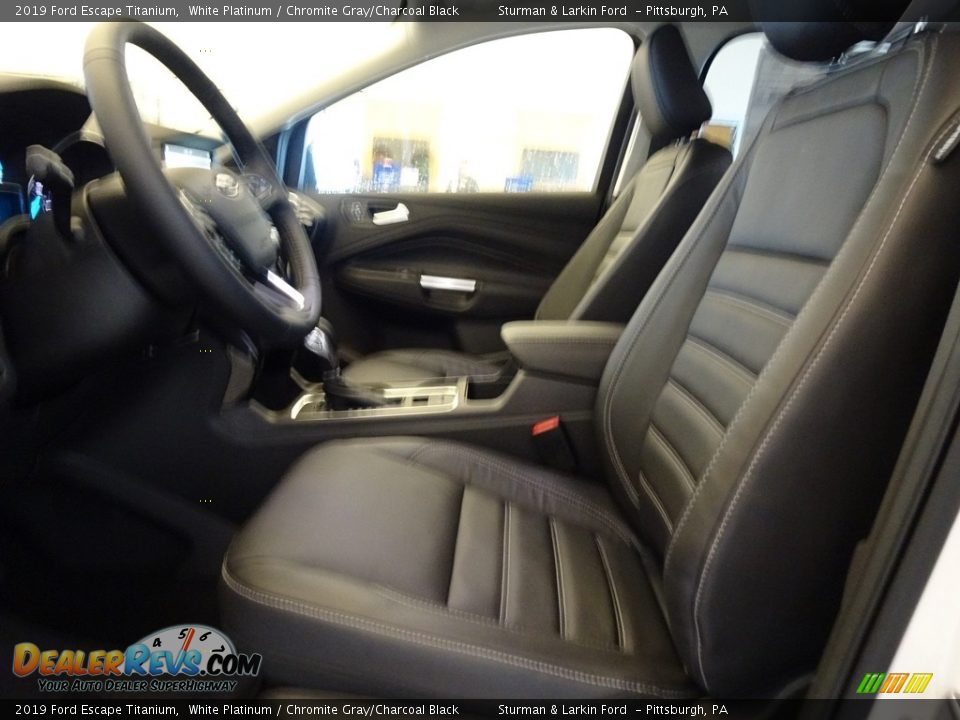 2019 Ford Escape Titanium White Platinum / Chromite Gray/Charcoal Black Photo #6