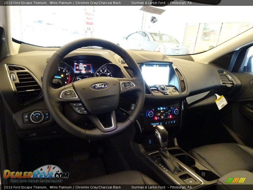 2019 Ford Escape Titanium White Platinum / Chromite Gray/Charcoal Black Photo #8