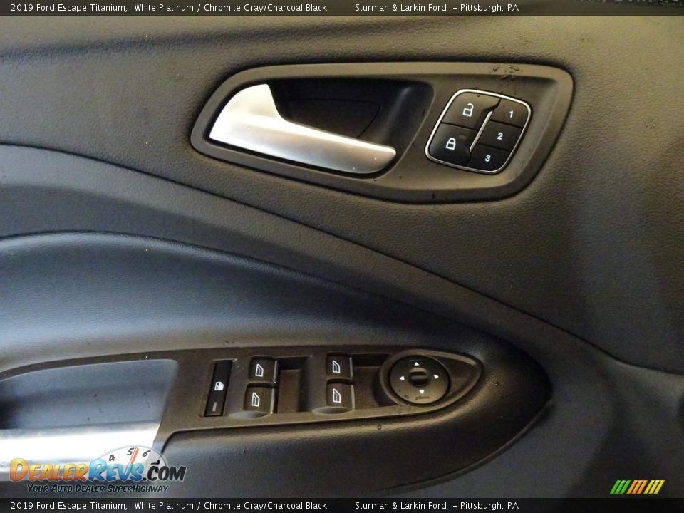 2019 Ford Escape Titanium White Platinum / Chromite Gray/Charcoal Black Photo #9