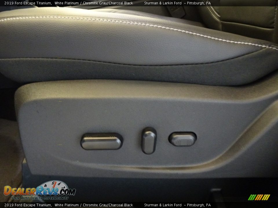2019 Ford Escape Titanium White Platinum / Chromite Gray/Charcoal Black Photo #11