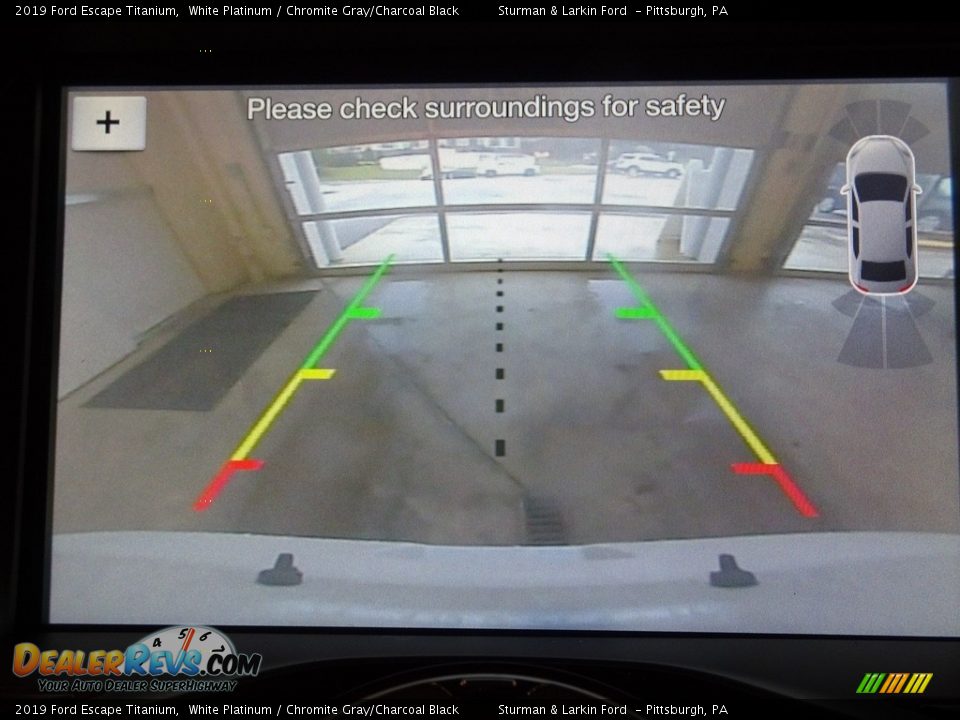 2019 Ford Escape Titanium White Platinum / Chromite Gray/Charcoal Black Photo #13