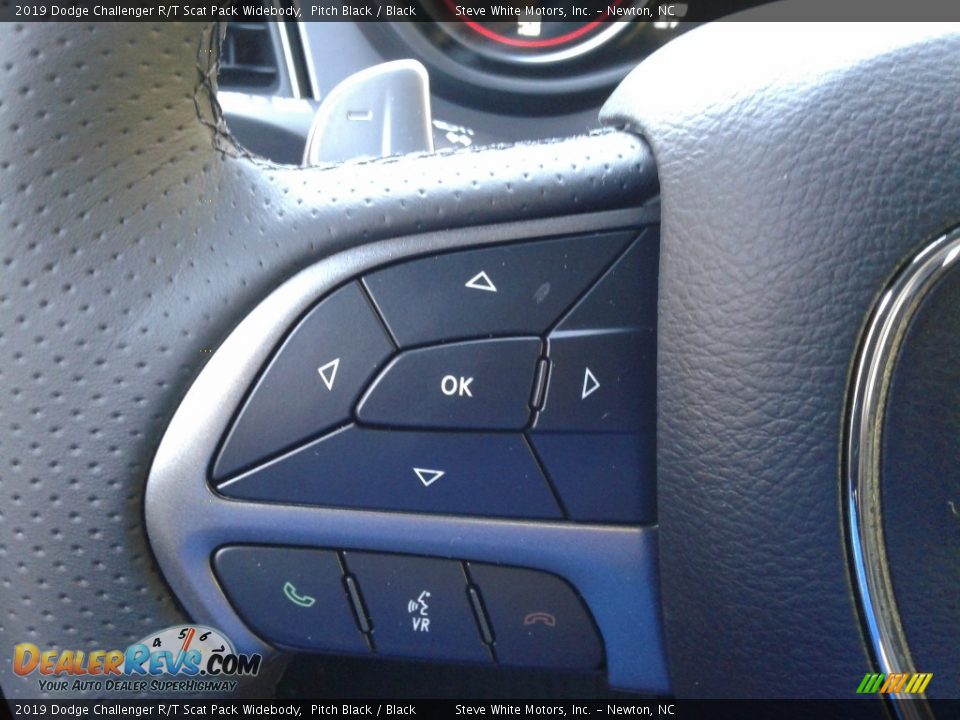 2019 Dodge Challenger R/T Scat Pack Widebody Pitch Black / Black Photo #16