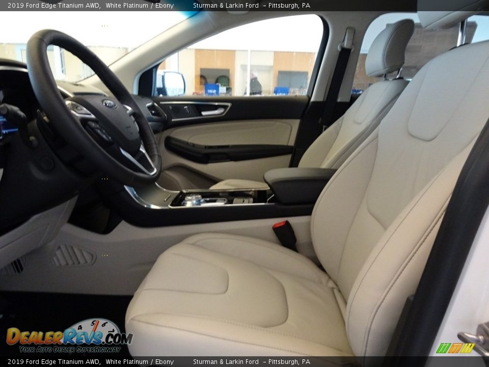 Front Seat of 2019 Ford Edge Titanium AWD Photo #6