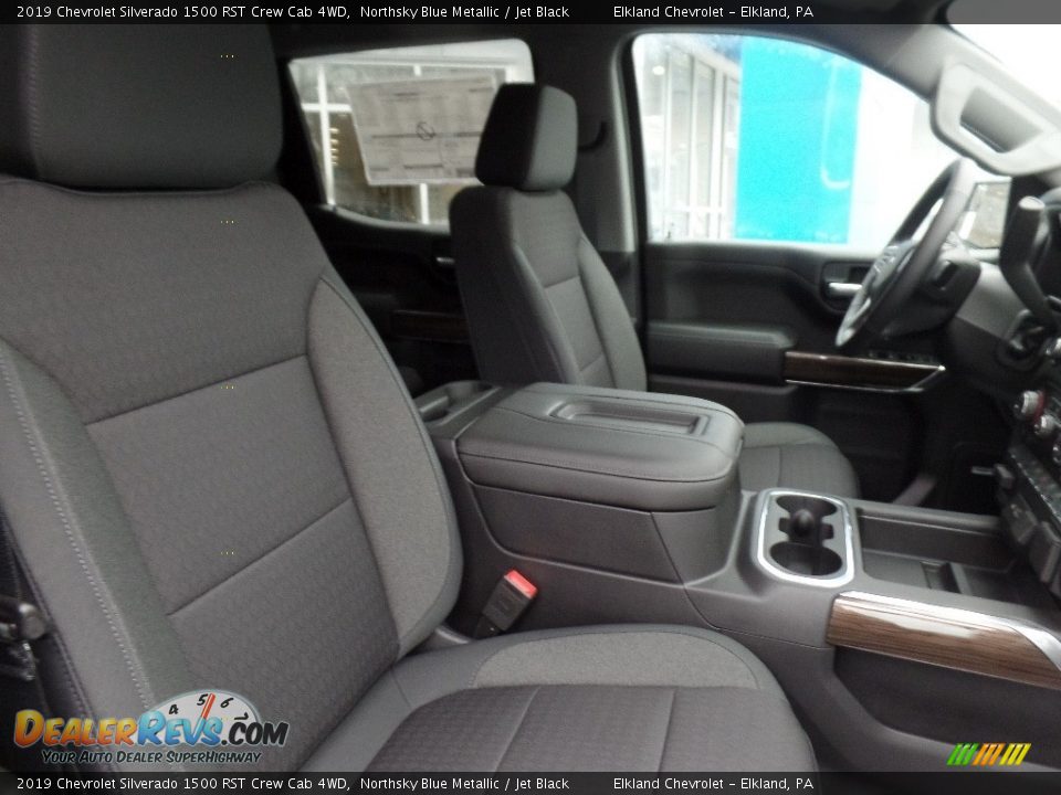 2019 Chevrolet Silverado 1500 RST Crew Cab 4WD Northsky Blue Metallic / Jet Black Photo #14