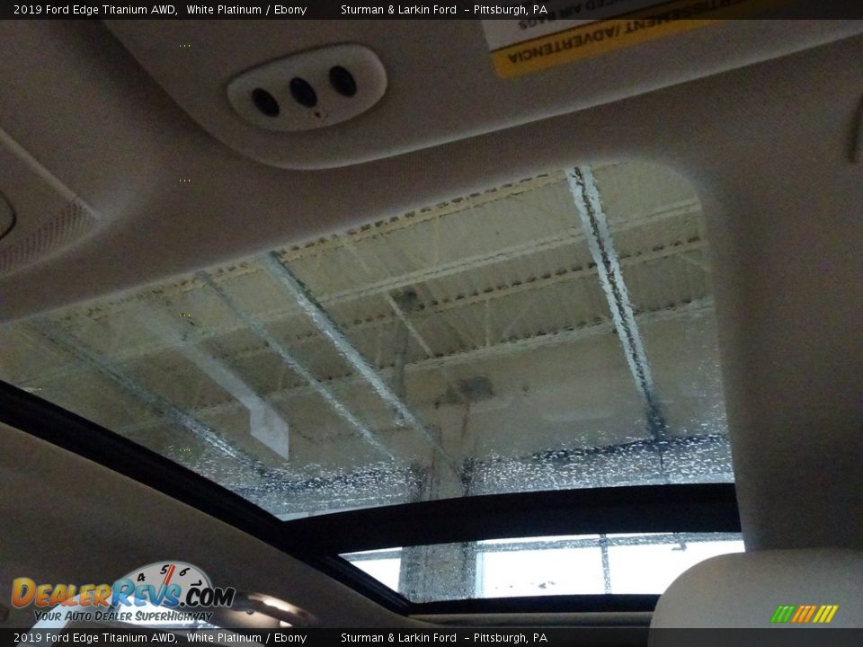 2019 Ford Edge Titanium AWD White Platinum / Ebony Photo #12