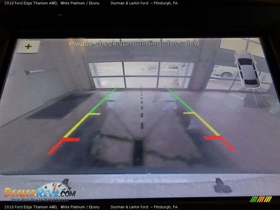 2019 Ford Edge Titanium AWD White Platinum / Ebony Photo #14
