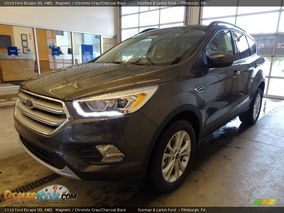 2019 Ford Escape SEL 4WD Magnetic / Chromite Gray/Charcoal Black Photo #3