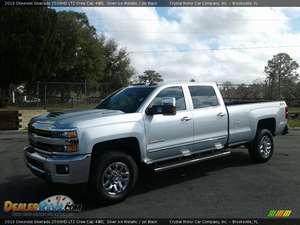 2019 Chevrolet Silverado 2500HD LTZ Crew Cab 4WD Silver Ice Metallic / Jet Black Photo #1