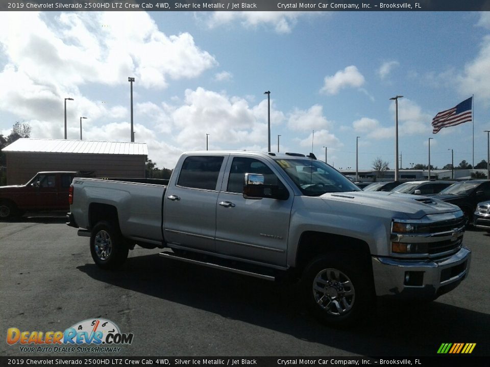 2019 Chevrolet Silverado 2500HD LTZ Crew Cab 4WD Silver Ice Metallic / Jet Black Photo #7