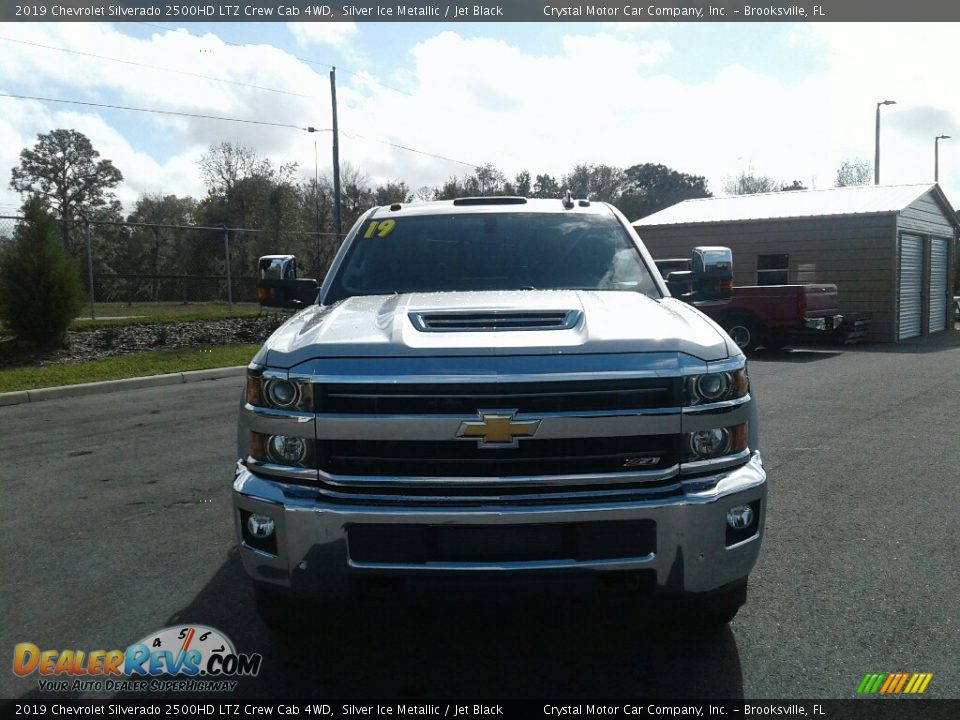 2019 Chevrolet Silverado 2500HD LTZ Crew Cab 4WD Silver Ice Metallic / Jet Black Photo #8