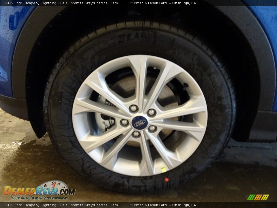 2019 Ford Escape S Lightning Blue / Chromite Gray/Charcoal Black Photo #5