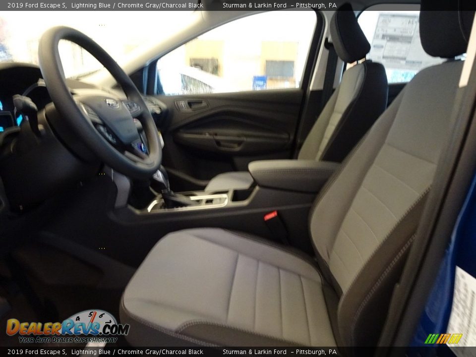 2019 Ford Escape S Lightning Blue / Chromite Gray/Charcoal Black Photo #6