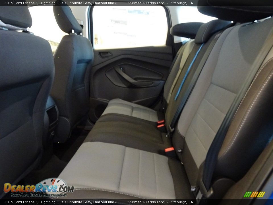 2019 Ford Escape S Lightning Blue / Chromite Gray/Charcoal Black Photo #7