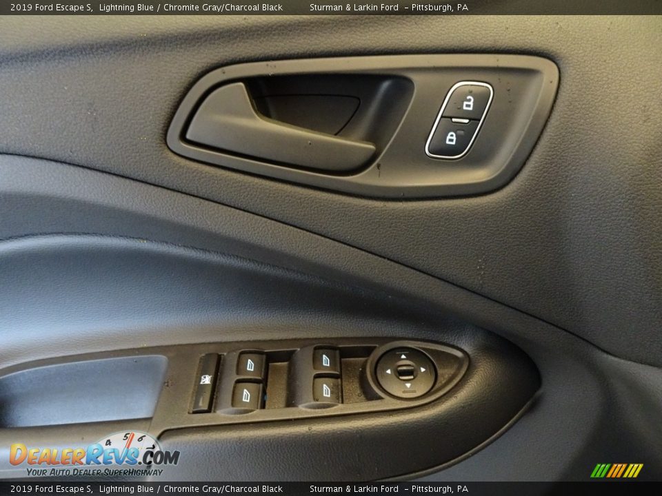 2019 Ford Escape S Lightning Blue / Chromite Gray/Charcoal Black Photo #9