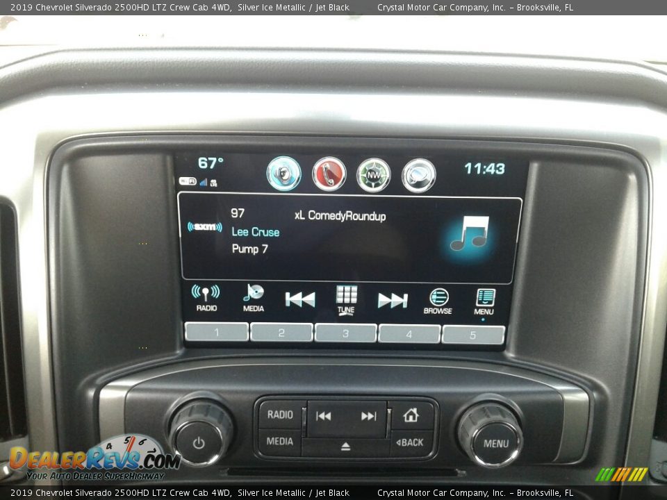 2019 Chevrolet Silverado 2500HD LTZ Crew Cab 4WD Silver Ice Metallic / Jet Black Photo #15