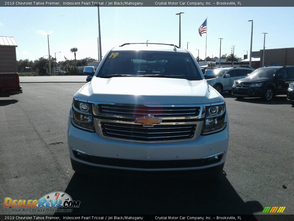 2019 Chevrolet Tahoe Premier Iridescent Pearl Tricoat / Jet Black/Mahogany Photo #8