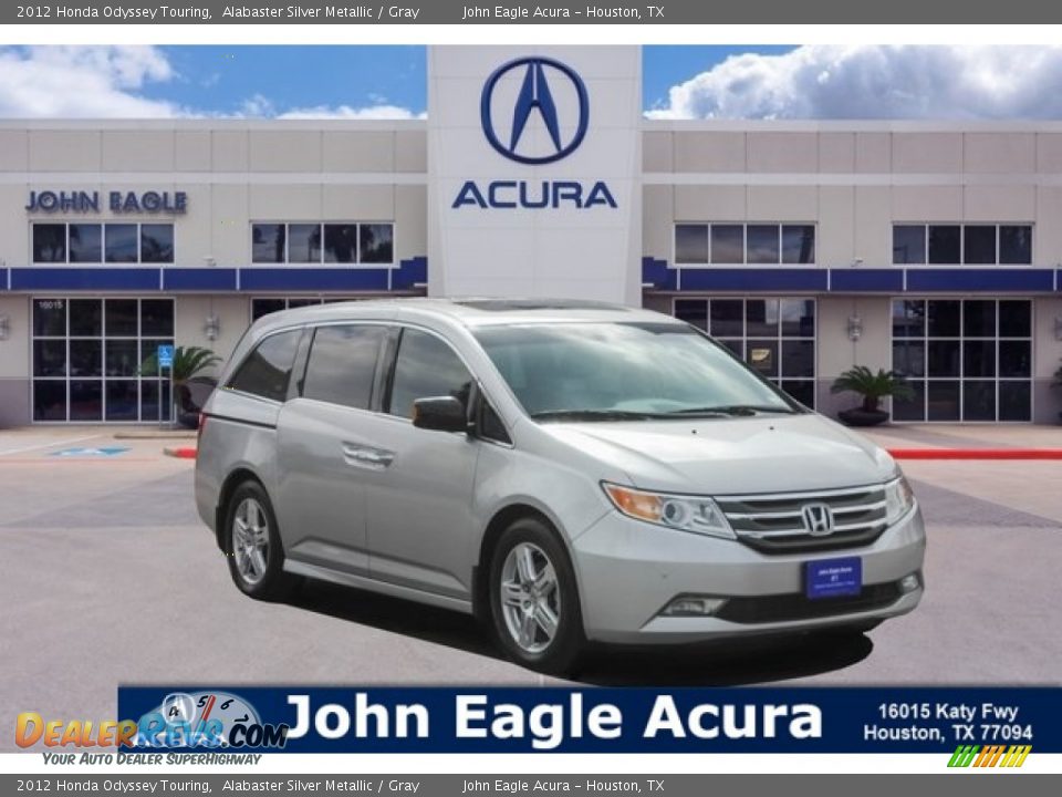 2012 Honda Odyssey Touring Alabaster Silver Metallic / Gray Photo #1