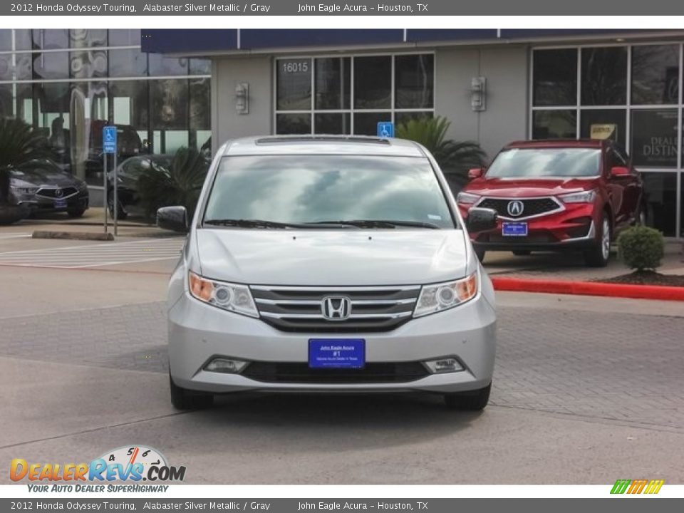 2012 Honda Odyssey Touring Alabaster Silver Metallic / Gray Photo #2