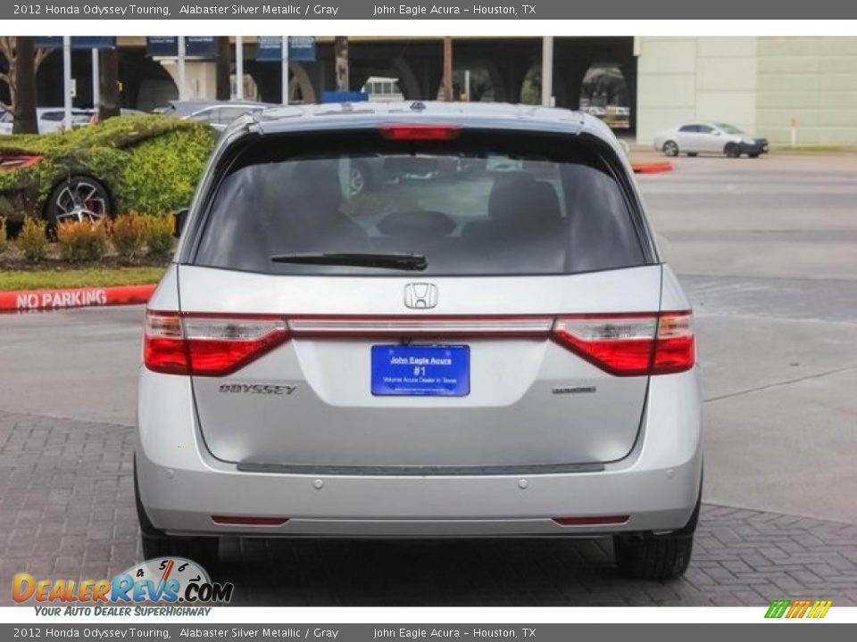 2012 Honda Odyssey Touring Alabaster Silver Metallic / Gray Photo #6