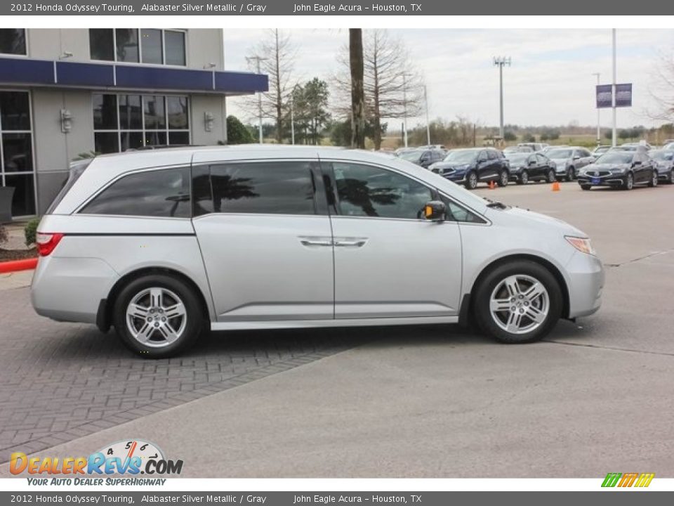2012 Honda Odyssey Touring Alabaster Silver Metallic / Gray Photo #8