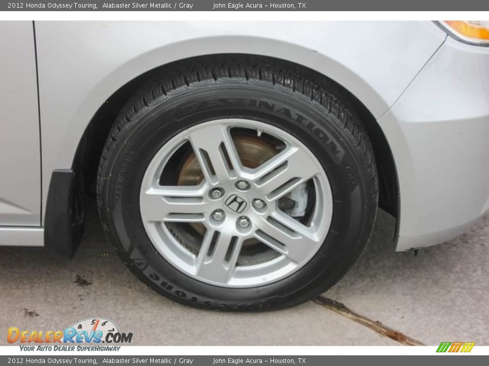 2012 Honda Odyssey Touring Alabaster Silver Metallic / Gray Photo #11