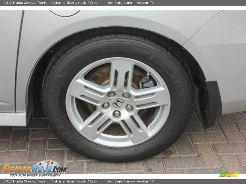 2012 Honda Odyssey Touring Alabaster Silver Metallic / Gray Photo #13