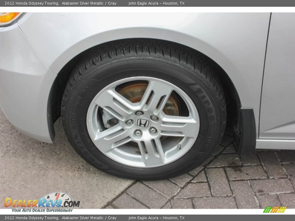2012 Honda Odyssey Touring Alabaster Silver Metallic / Gray Photo #14