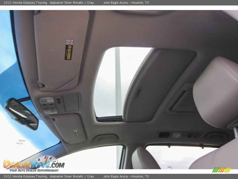 2012 Honda Odyssey Touring Alabaster Silver Metallic / Gray Photo #16