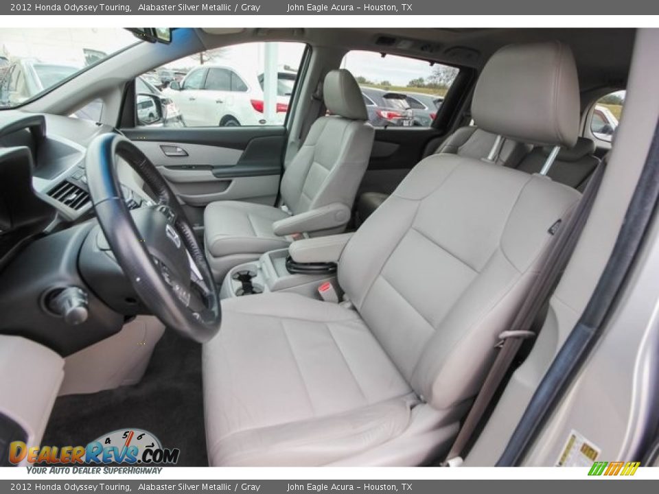 2012 Honda Odyssey Touring Alabaster Silver Metallic / Gray Photo #17