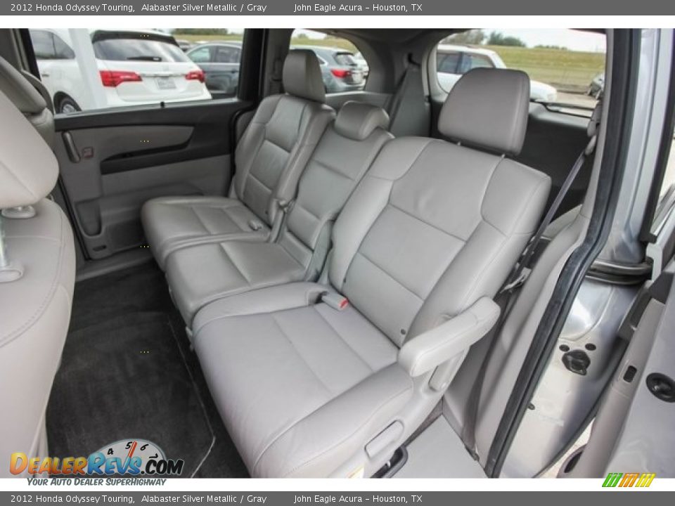2012 Honda Odyssey Touring Alabaster Silver Metallic / Gray Photo #18