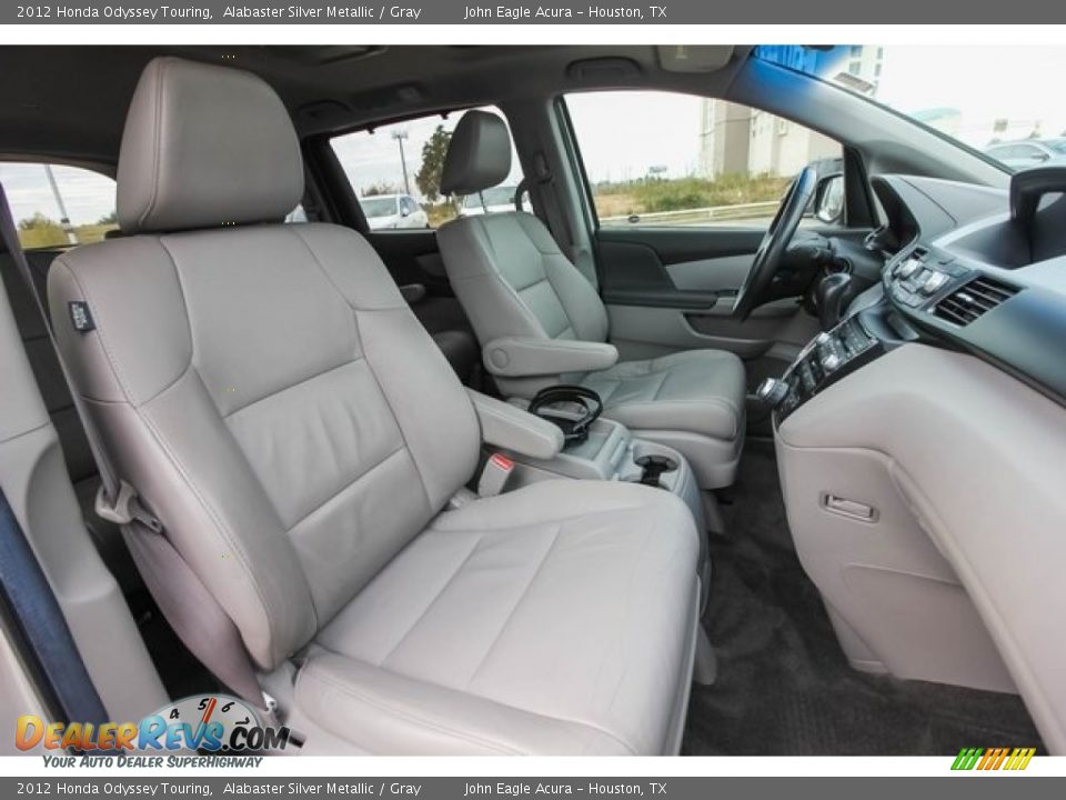 2012 Honda Odyssey Touring Alabaster Silver Metallic / Gray Photo #24