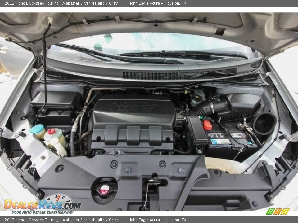 2012 Honda Odyssey Touring Alabaster Silver Metallic / Gray Photo #27