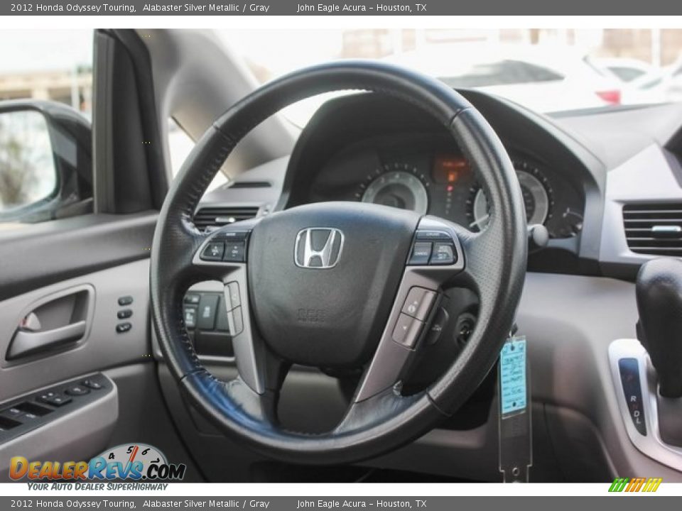 2012 Honda Odyssey Touring Alabaster Silver Metallic / Gray Photo #29