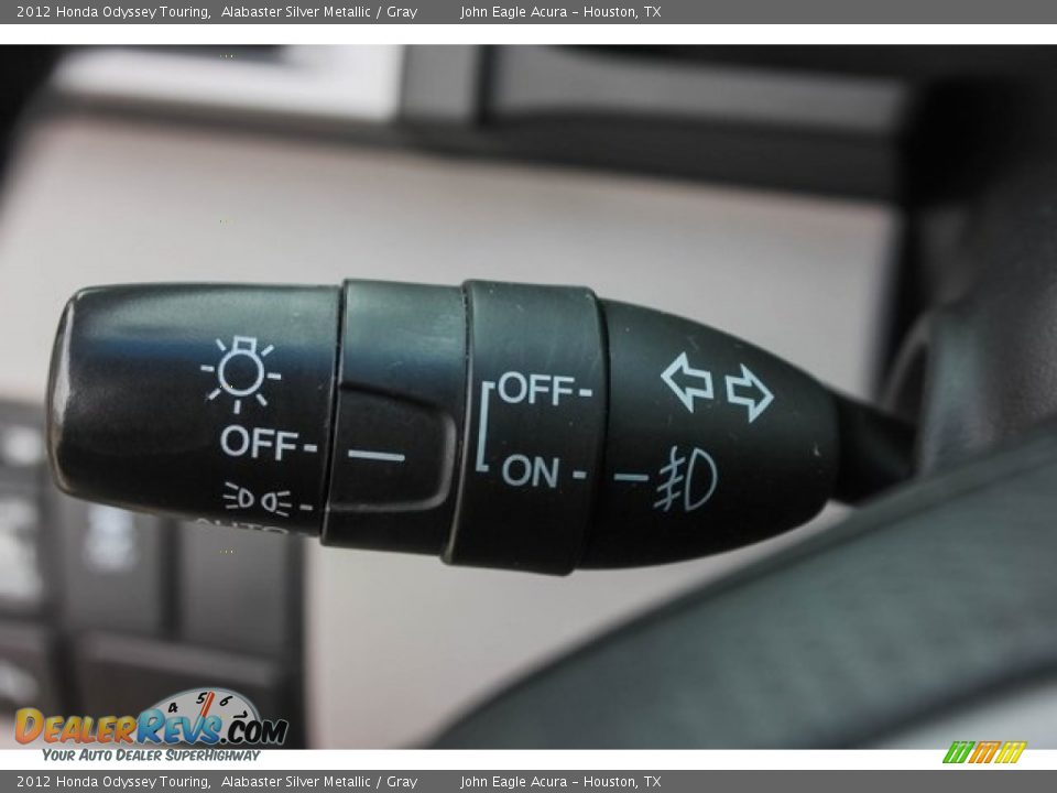 2012 Honda Odyssey Touring Alabaster Silver Metallic / Gray Photo #36
