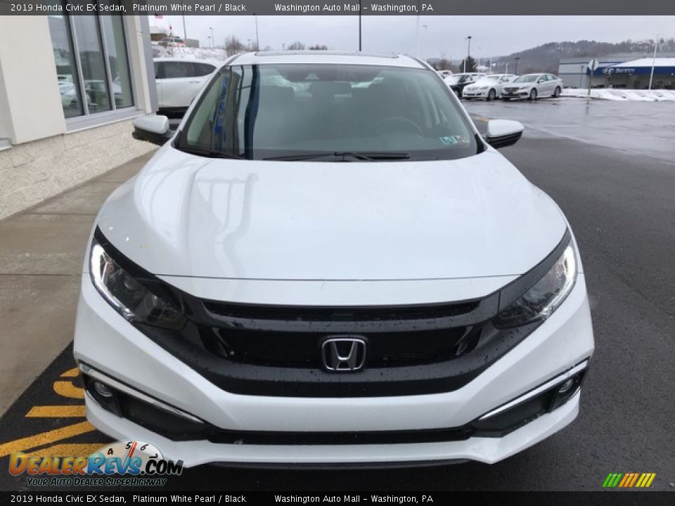 2019 Honda Civic EX Sedan Platinum White Pearl / Black Photo #4