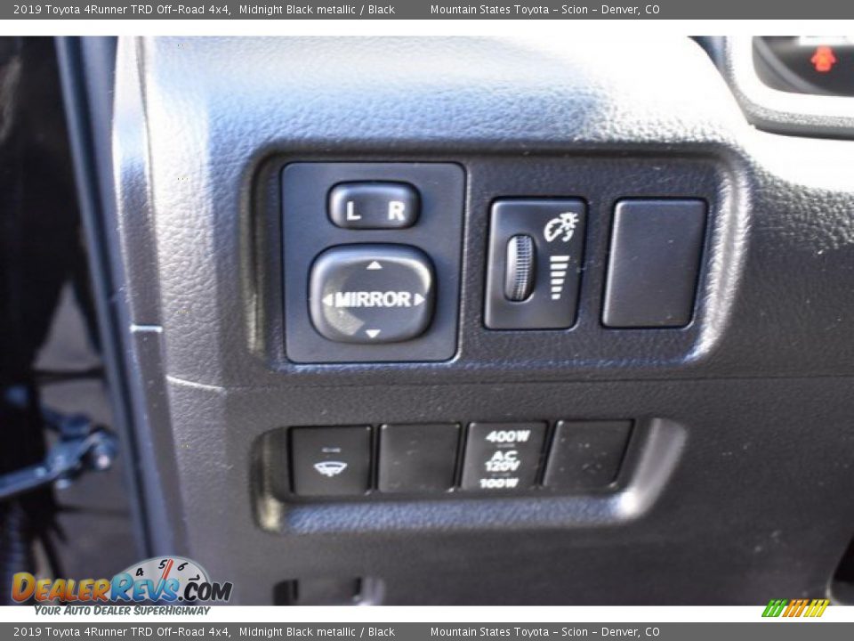 2019 Toyota 4Runner TRD Off-Road 4x4 Midnight Black metallic / Black Photo #25
