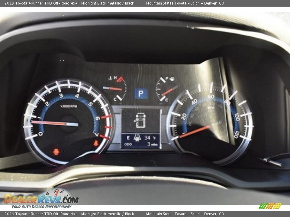 2019 Toyota 4Runner TRD Off-Road 4x4 Midnight Black metallic / Black Photo #28