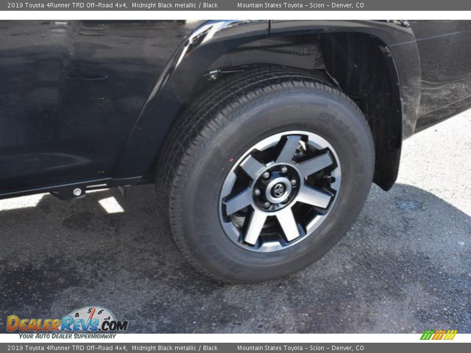 2019 Toyota 4Runner TRD Off-Road 4x4 Midnight Black metallic / Black Photo #34