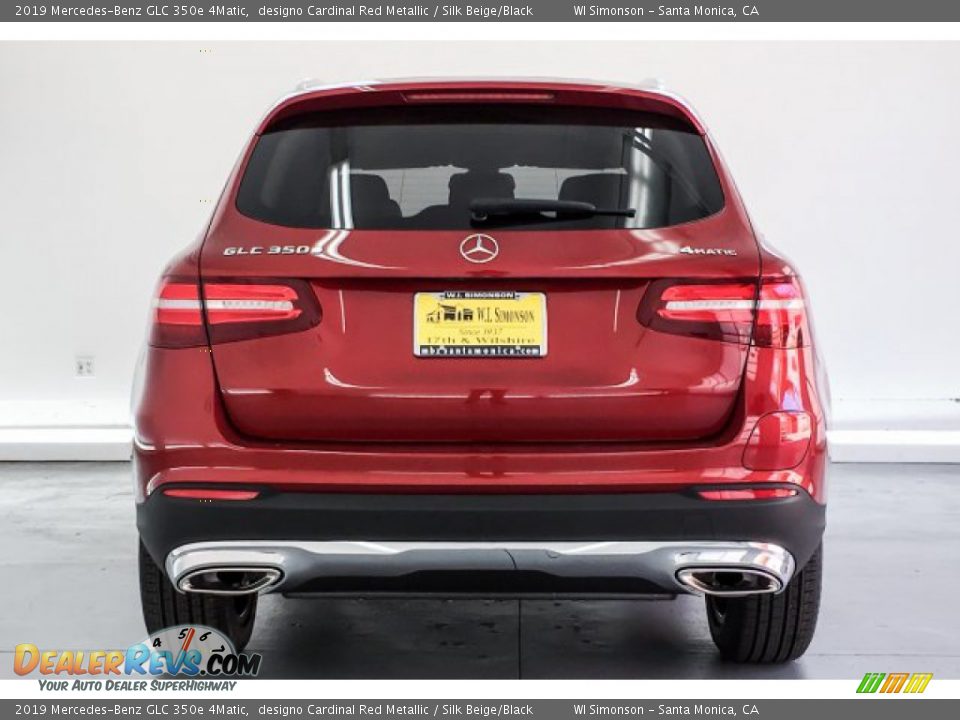2019 Mercedes-Benz GLC 350e 4Matic designo Cardinal Red Metallic / Silk Beige/Black Photo #3