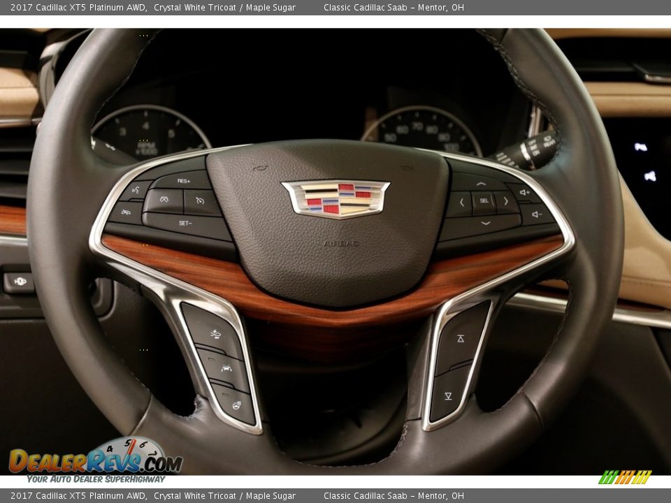 2017 Cadillac XT5 Platinum AWD Steering Wheel Photo #8