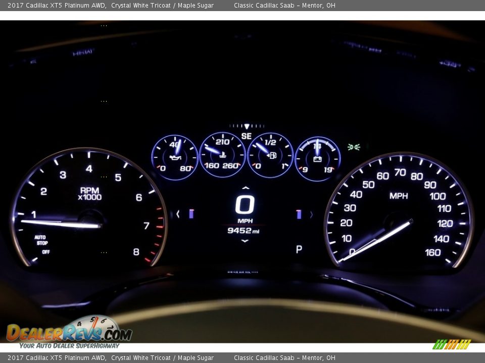2017 Cadillac XT5 Platinum AWD Gauges Photo #9