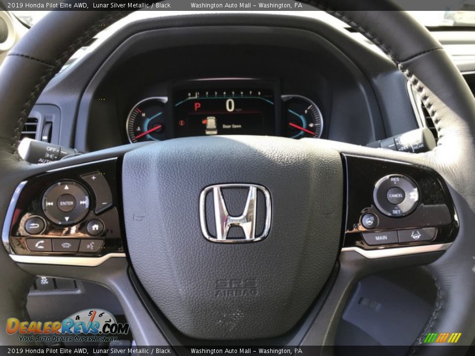 2019 Honda Pilot Elite AWD Steering Wheel Photo #18
