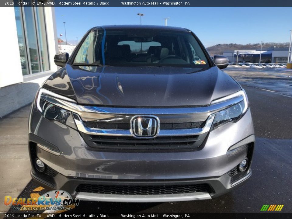 2019 Honda Pilot EX-L AWD Modern Steel Metallic / Black Photo #4