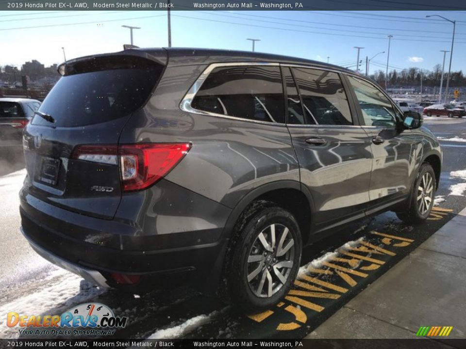 2019 Honda Pilot EX-L AWD Modern Steel Metallic / Black Photo #6