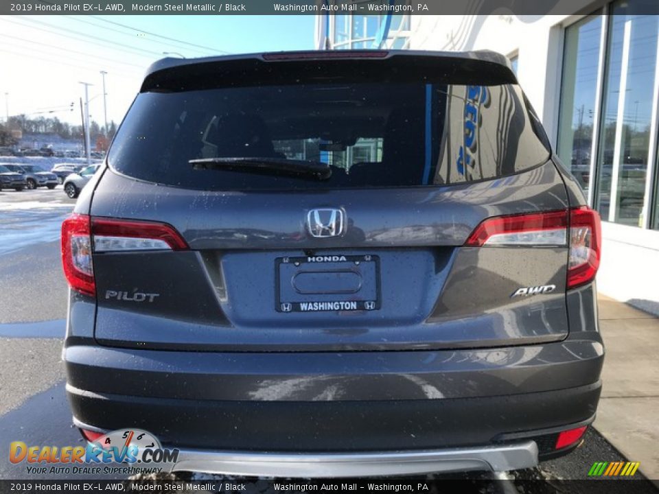 2019 Honda Pilot EX-L AWD Modern Steel Metallic / Black Photo #7