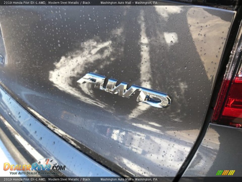 2019 Honda Pilot EX-L AWD Modern Steel Metallic / Black Photo #8