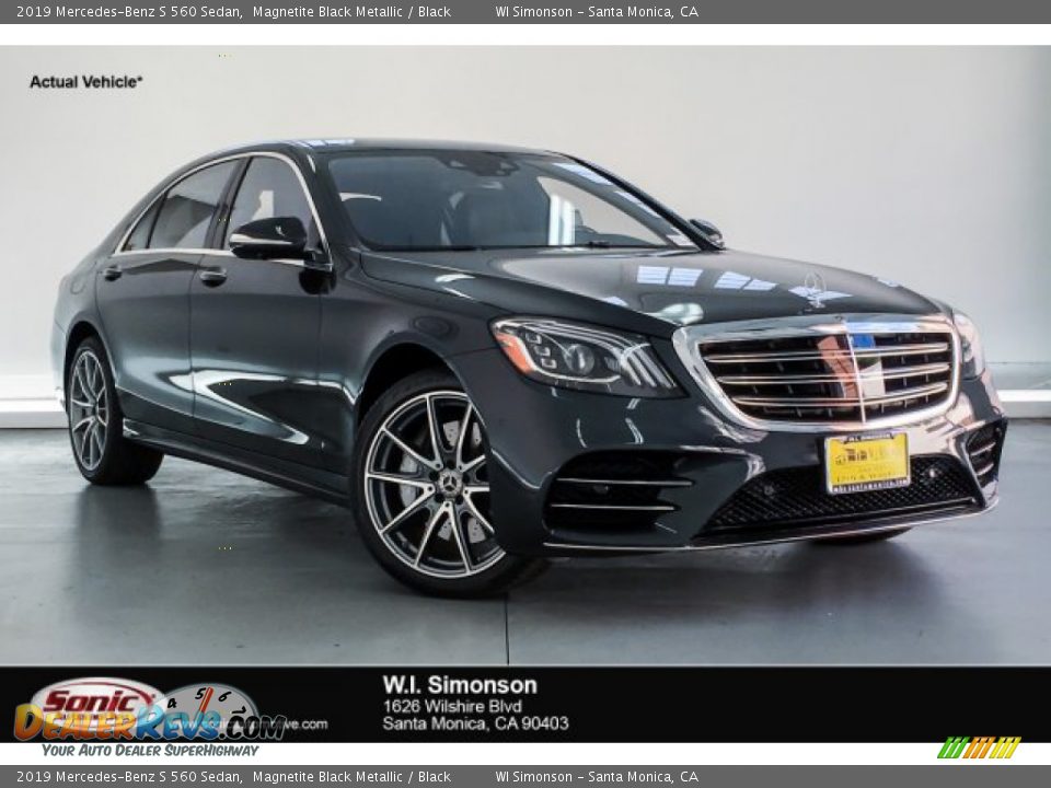 2019 Mercedes-Benz S 560 Sedan Magnetite Black Metallic / Black Photo #1